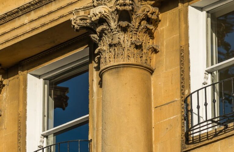 Bath Academy pillars