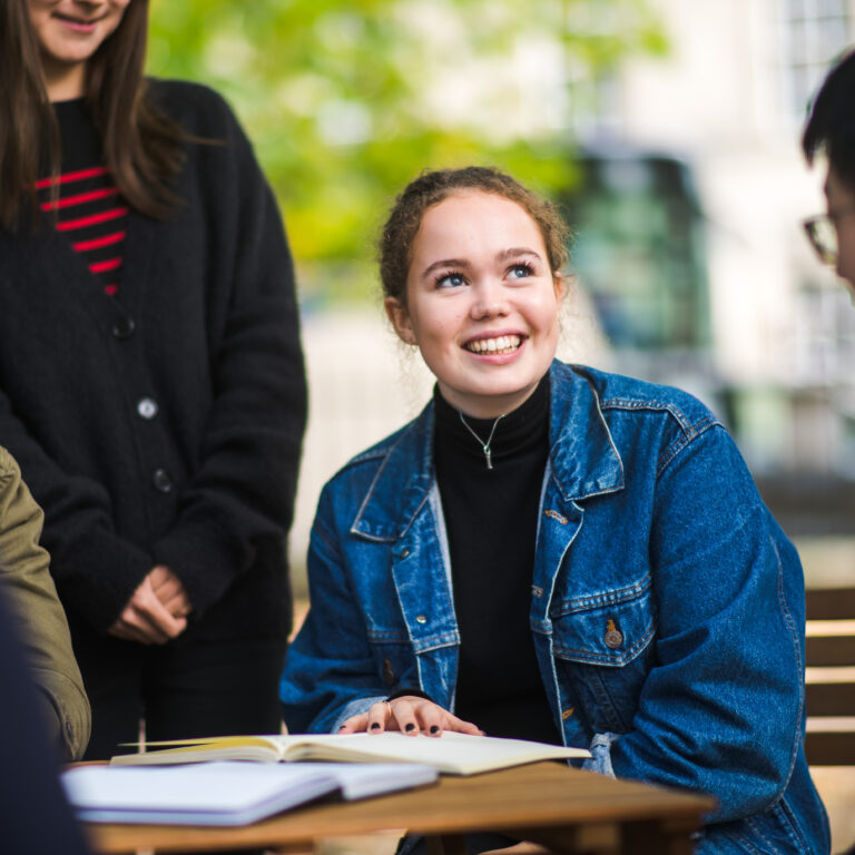 group of students on the table